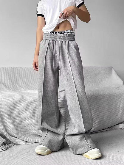 Thin Draping Wide-leg Draggle-tail Trousers