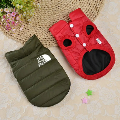 Double Sided Dog Coat Winter Warm Pet Dog