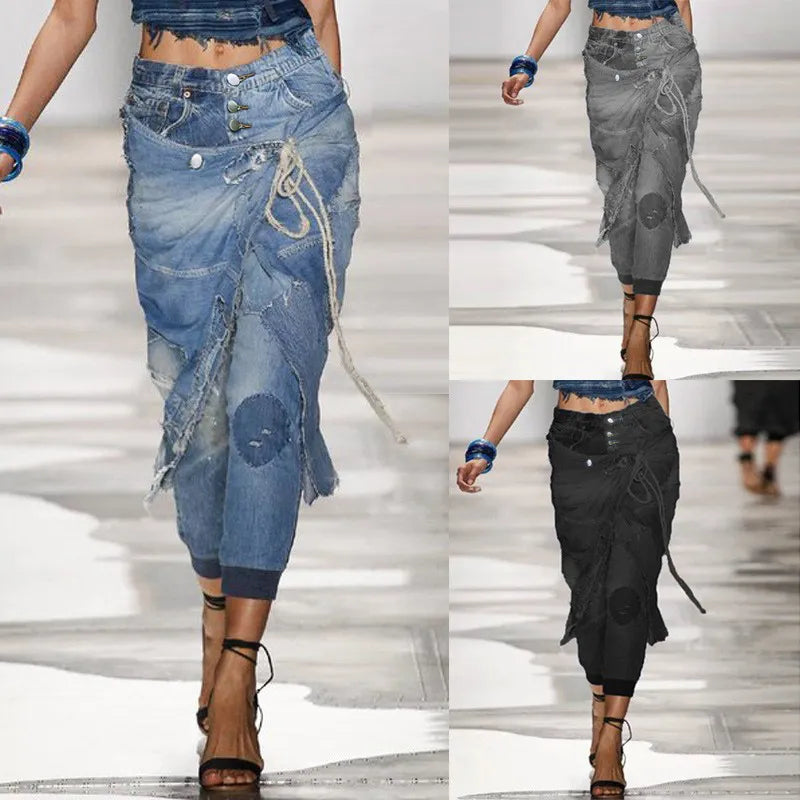 Middle Waist Jeans New Oversize Women's New Fashion Street