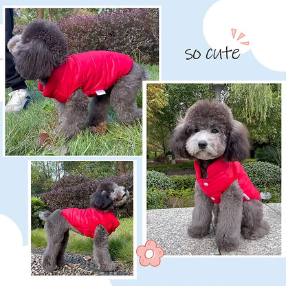 Double Sided Dog Coat Winter Warm Pet Dog