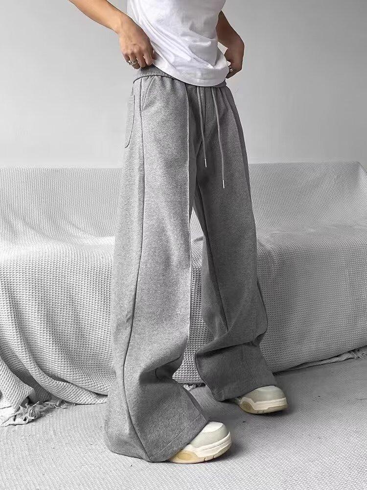 Thin Draping Wide-leg Draggle-tail Trousers